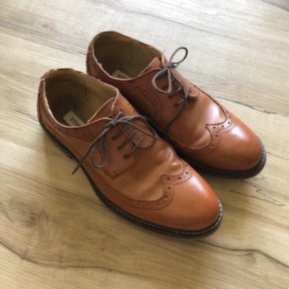 Steve Madden Tan Leather Oxfords - Picture 2 of 11